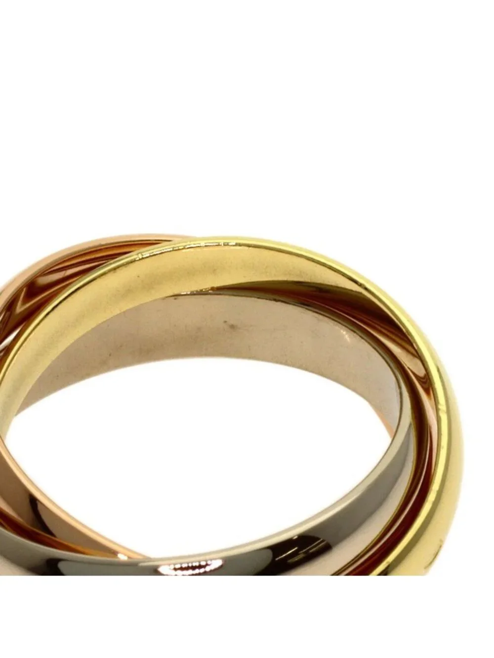Cartier Trinity 51 Ring 18k Yellow Gold 18k White Pink